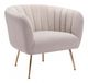 Zuo® Deco Beige & Gold Accent Chair-0