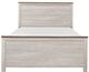 Mazin Furniture Nashville Antique White/Brown Queen Bed-0