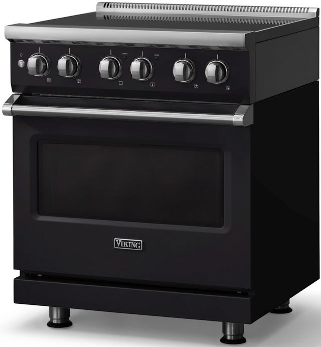 Viking® 5 Series 30" Onyx Pro Style Induction Range with Polished Chrome Trim-3