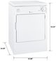 GE® Spacemaker® 3.6 Cu. Ft. White Portable Electric Dryer-3