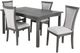 New Classic® Home Furnishings Flair 5-Piece Gray Dining Set-0