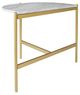 Signature Design by Ashley® Wynora White Marble Chairside End Table with Gold Legs -1