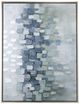 A & B Home Blue/Gray/Silver Oil Painting in Frame-2