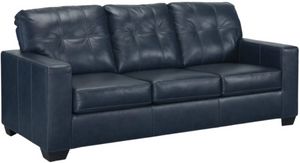 front left angled view of the Signature Design by Ashley® Santorine Ocean Sofa