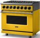 Viking® 7 Series 36" Daffodil Pro Style Dual Fuel Range-3