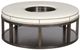 Vanguard® Furniture Michael Weiss Wayland Brownstone/Trexler Dove Round Ottoman-0