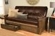 Kodiak Furniture Washington Oregon Trail Java/Rustic Walnut Full Storage Futon with Mattress-1
