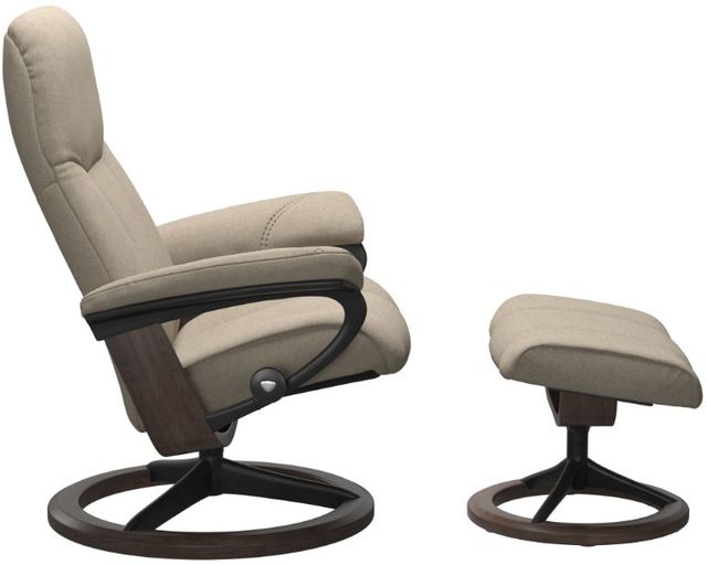 Stressless® by Ekornes® Customizable Consul Large Manual Recliner and Ottoman with Signature Base-2