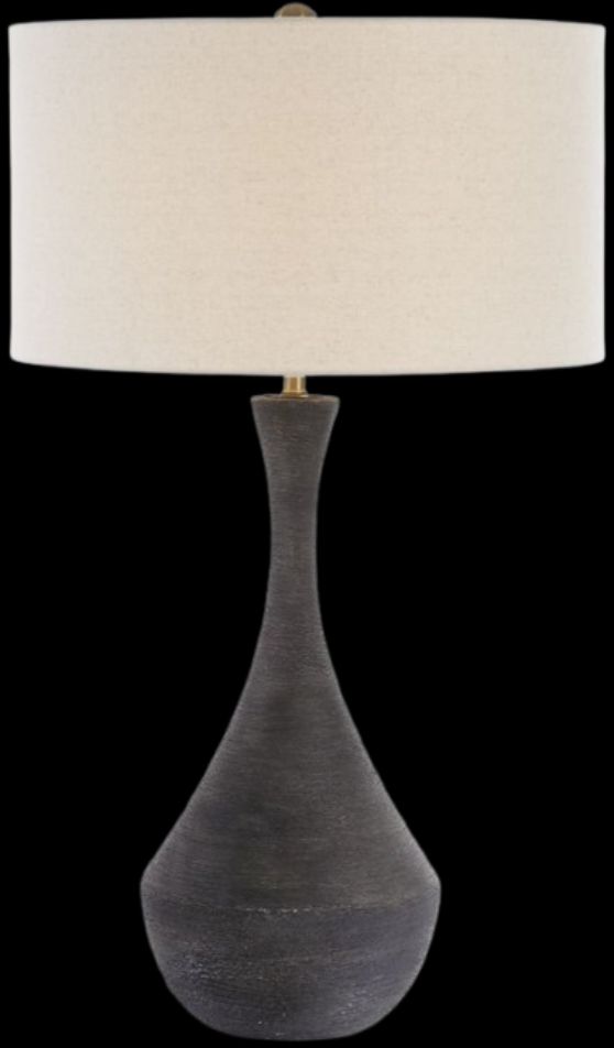Uttermost® Helston Dark Charcoal Table Lamp-4