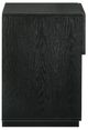 Armen Living Petra Black Nightstand-1