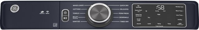 GE® 7.8 Cu. Ft. Sapphire Blue Smart Front Load Electric Dryer-2
