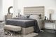 Bernhardt Linea Cerused Greige/Gray Upholstered Queen Panel Bed-1