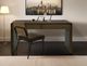 International Furniture Direct Tamesis Chocolate Brown/Light Brown Desk-1