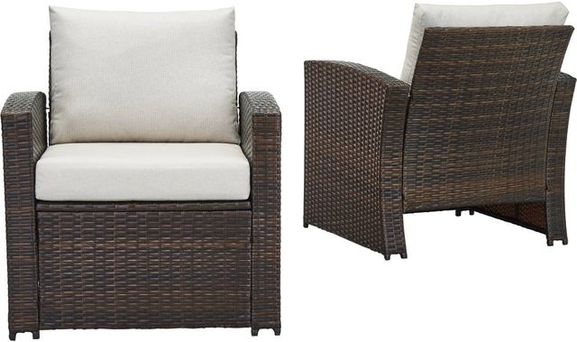 Signature Design by Ashley® East Brook 2-Piece Dark Brown Outdoor Conversation Set-0