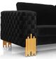 VIG Furniture Divani Casa Georgia Black Modern Loveseat-4