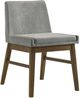 Elements International Weston Smoke/Walnut Upholstery Dining Side Chair-0