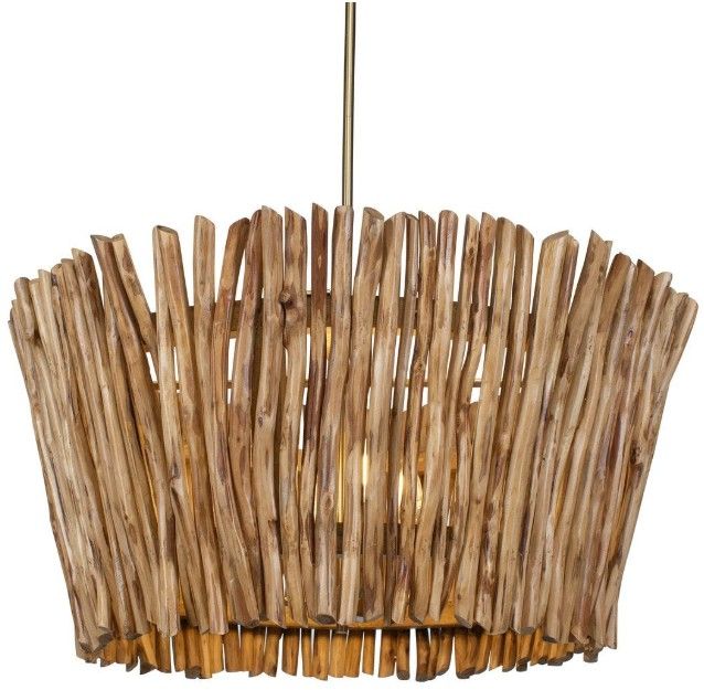 Uttermost® Rhea Brown 4 Light Chandelier-4