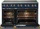 Viking® 5 Series 48" Slate Blue Pro Style Induction Range with Brushed Brass Trim-1