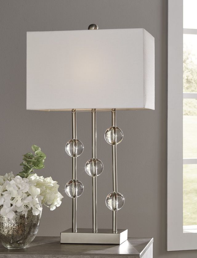 Signature Design by Ashley® Jaala Clear/Silver Table Lamp-2