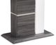 Mazin Furniture Shirelle Glass Top Counter Height Table with Glossy White/Rich Grey Base-2