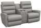 La-Z-Boy® Liam Twilight Power Wall Reclining Loveseat with Console and Headrest-0