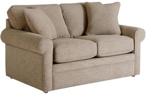 Front view of the La-Z-Boy® Collins Bisque Loveseat