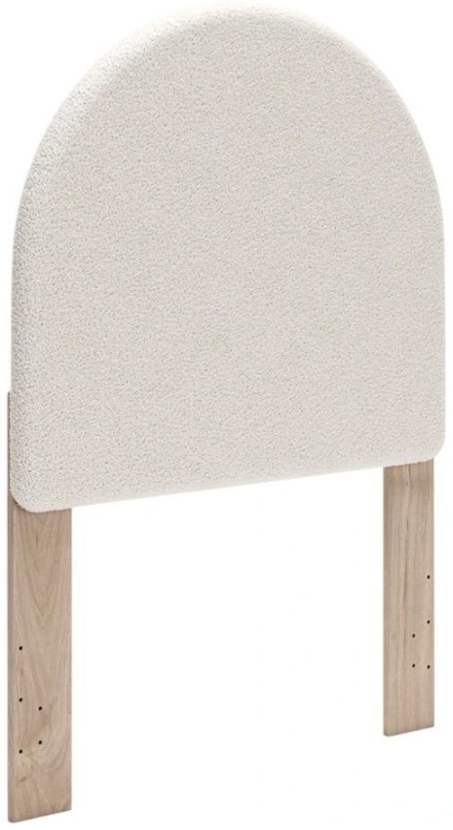 Signature Design by Ashley® Shapella Tan/White Twin Upholstered Panel Headboard-0