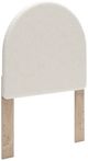 Signature Design by Ashley® Shapella Tan/White Twin Upholstered Panel Headboard-0