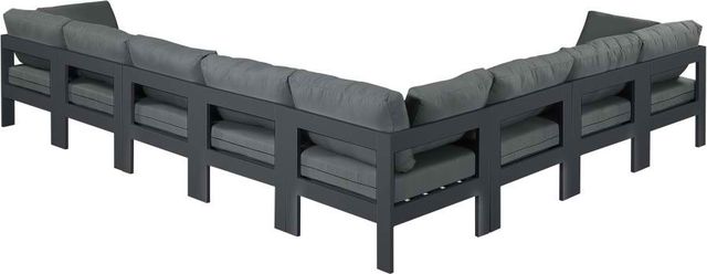 Meridian Furniture Nizuc 8-Piece Grey Outdoor Patio Modular Sectional Set-2