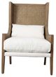 Dovetail Furniture Mack Natural Wood/Off White Accent Chair-1