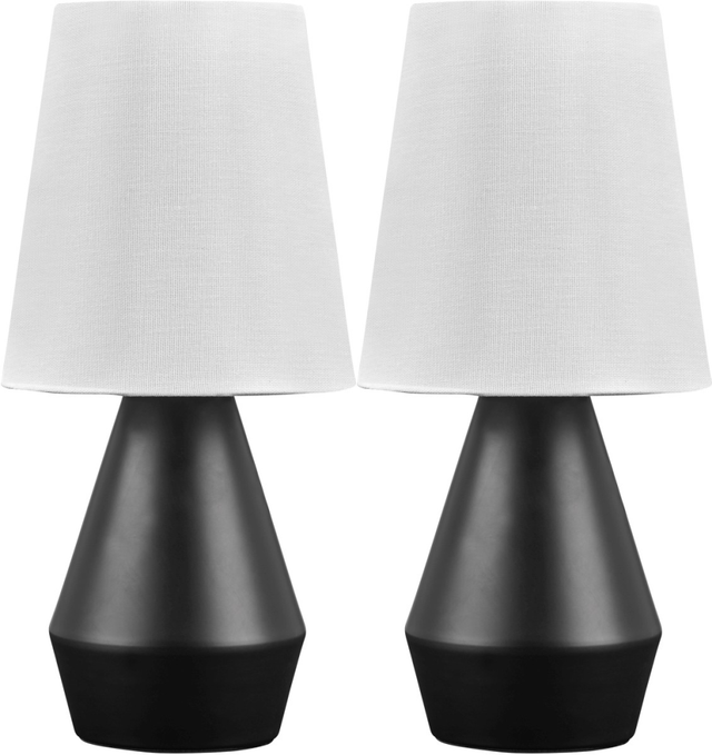 Signature Design by Ashley® Lanry 2-Piece Black Table Lamp Set-0