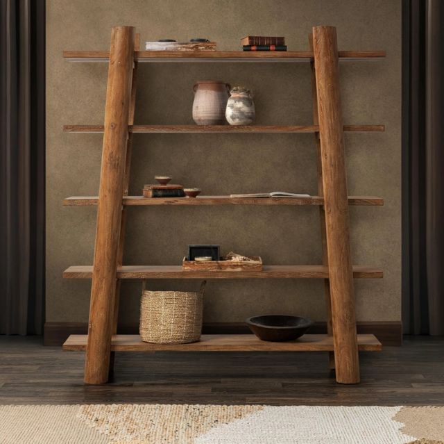 Classic Home Pomona Golden Wheat Bookshelf-1