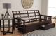 Kodiak Furniture Monterey Espresso Queen Futon Frame with Storage-3