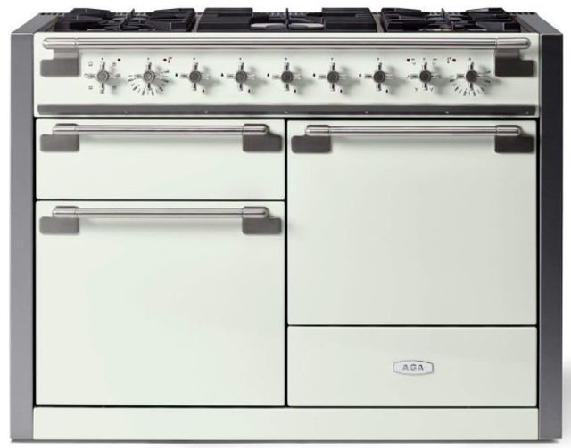 AGA™ Elise 48" White Pro Style Dual Fuel Range-0