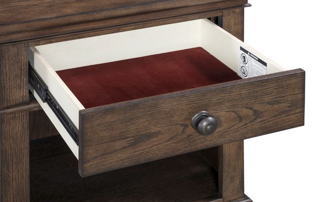 aspenhome® Oxford Cocoa 1-Drawer Nightstand-2