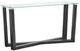 Magnussen Home® Wexler Black Truffle Sofa Table with Clear Glass Top-0