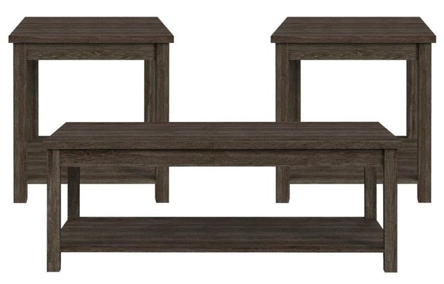 Elements International Eleanor 3-Piece Mocha Gray Occasional Table Set-0