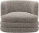 TOV Furniture Astor Heathered Gray Swivel Hotel Lounge Chair-3