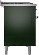 Ilve® Nostalgie II Series 48" Emerald Green Pro Style Dual Fuel Range-1