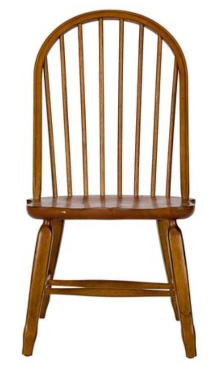 Liberty Furniture Treasures Rustic Oak Bow Back Side Chair-1