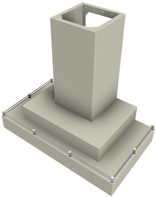 Vent-A-Hood® 36" Biscuit Contemporary Wall Mount Range Hood-1