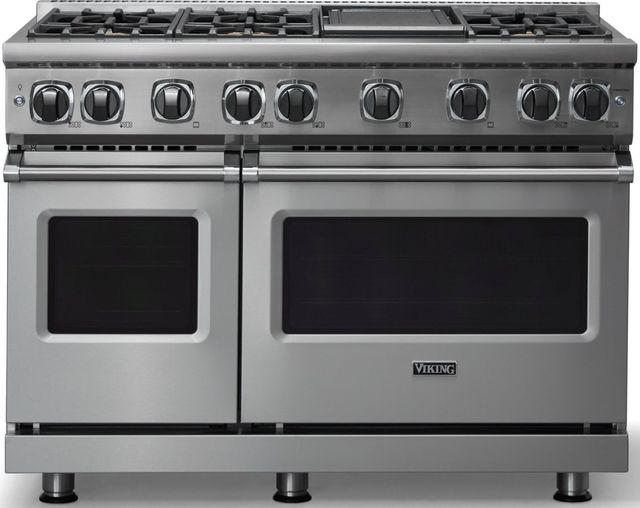 Viking® 7 Series 48" Stainless Steel Pro Style Liquid Propane Gas Range-0