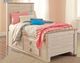 Signature Design by Ashley® Willowton Whitewash Youth Twin Panel Storage Bed-3