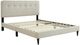 Bernards Amelia Beige King Panel Bed with USB Port-0