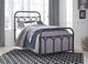 Signature Design by Ashley® Nashburg Black Youth Twin Metal Rod Bed-4