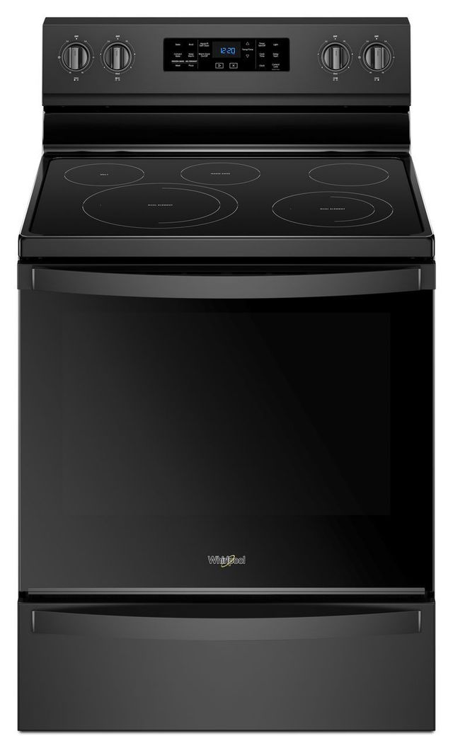 Whirlpool® 30" Black Freestanding Electric Range-0