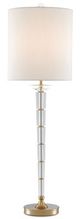 Currey & Company Retreat Clear/Antique Brass Table Lamp-1