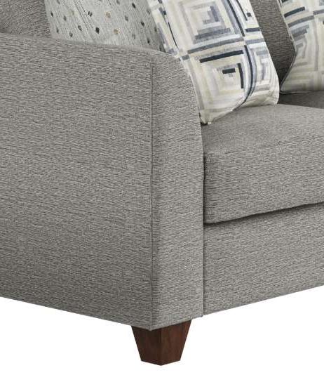 Fusion Furniture Palm Beach Iron Gray Loveseat-1