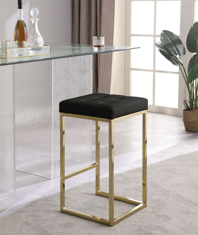 Meridian Furniture Nicola Black Faux Leather Counter Stool-3