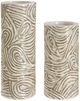 Uttermost® Timber 2-Piece Brown/White Swirl Vase Set-0